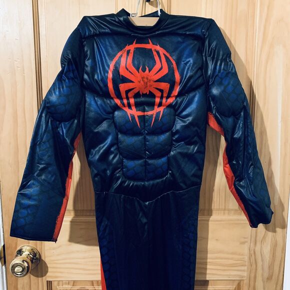 SPIDERMAN® Child Halloween Costume Size M 8-10 Miles Morales Muscle Chest Suit - Picture 5 of 12